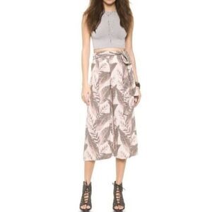 Free PeopleHi Rise Culotte Palm Print